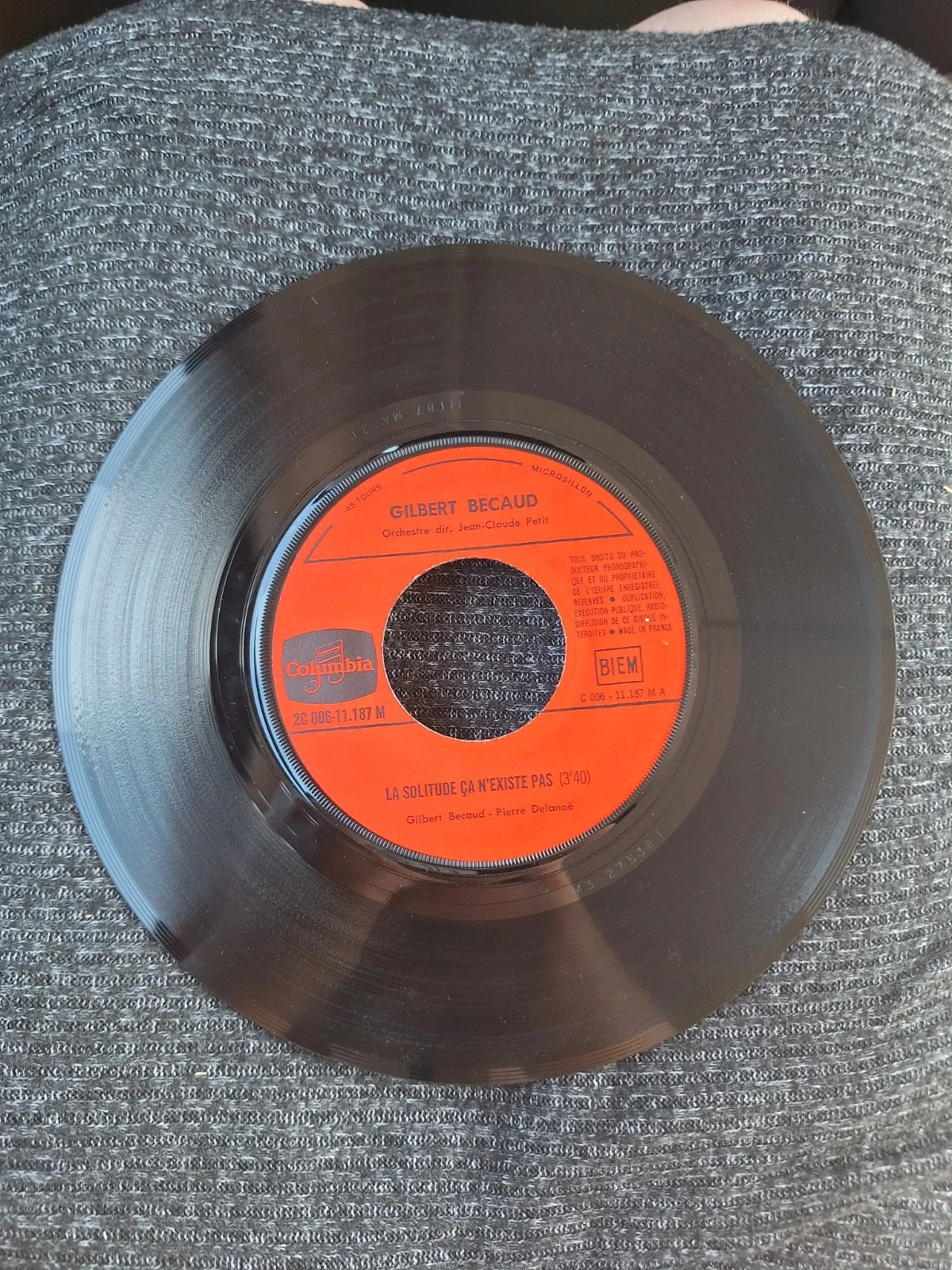 Vínilo Gilbert Becaud La venta aux encheres – photo 3